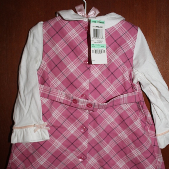 *NEW* Classic plaid 18mos dress - Picture 2 of 4